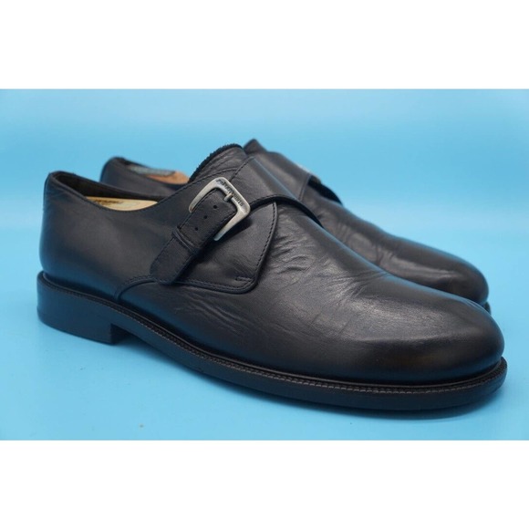 BIRKENSTOCKS FOOTPRINTS CLASSIC BLACK OXFORD MONK STRAP SIZE 45 - Picture 3 of 14